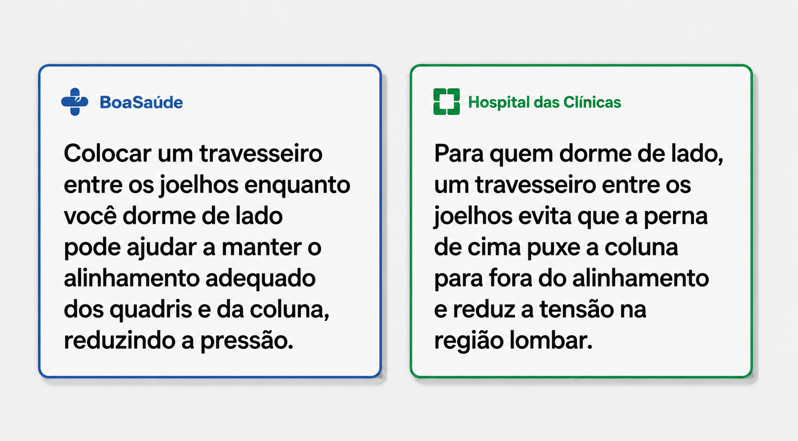 Ilustração com citações de autoridades médicas